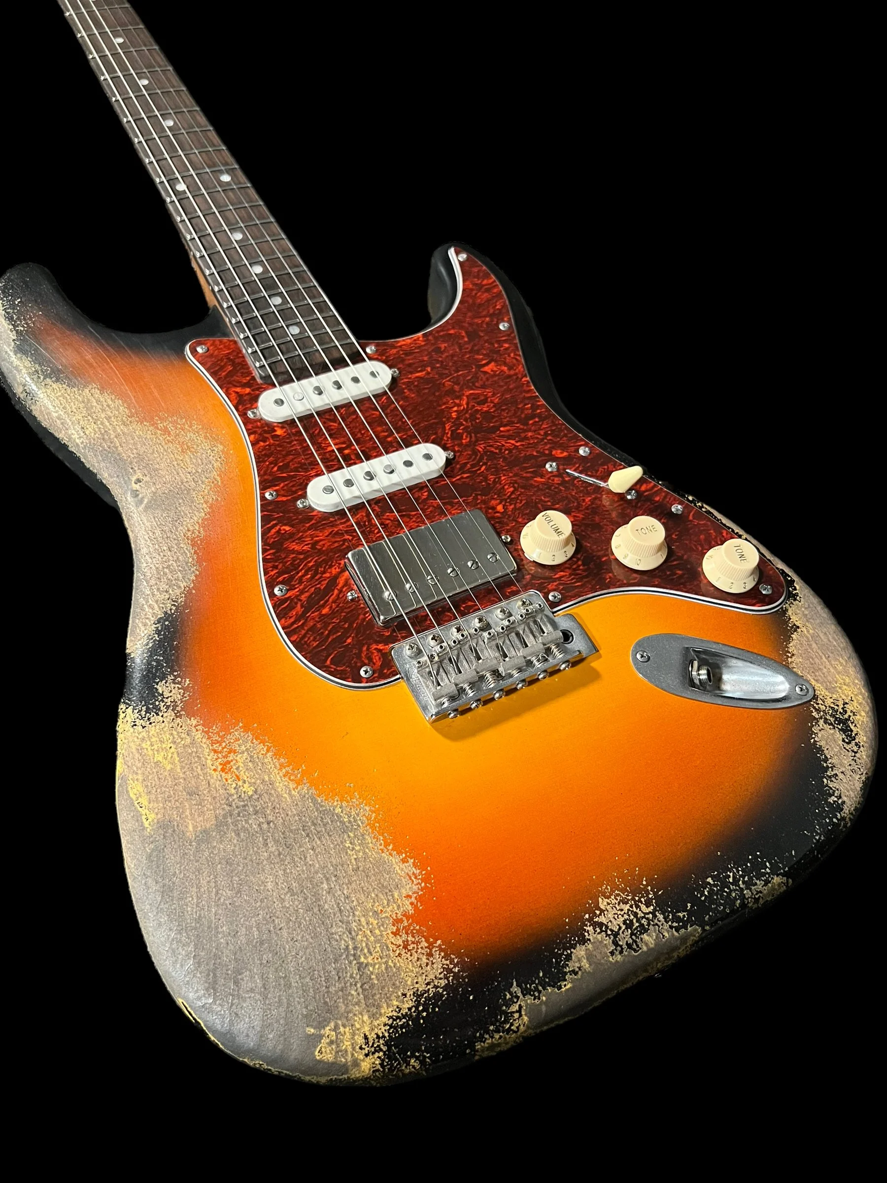 ★Custom HardRelic Sunburst Stratocaster★ 1957 Journeyman Relic Hardtail Strat – Dave's Guitar Shop